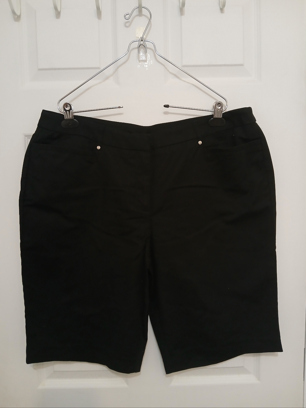 Tan Jay Petites Cotton Blend Bermuda Walking Shorts